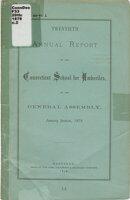 Annual report of the Connecticut School for Imbeciles, to the General Assembly, 1878