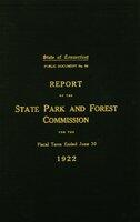 Report of the State Park and Forest Commission to the Governor, 1920/1922