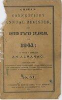 Green's Connecticut annual register and United States calendar for, 1841