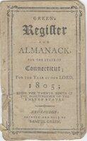 Green's register and almanack, for the state of Connecticut, 1805