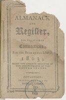 Green's almanack and register, for the state of Connecticut for the year of our Lord, 1803