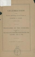 Celebration of the fiftieth anniversary of the teaching of Samuel S. Lamb of Groton, Conn.