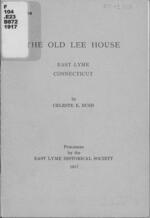 Old Lee House, East Lyme, Connecticut