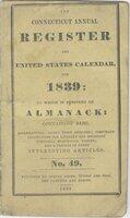 Connecticut annual register, and United States' calendar, embracing the political year, 1839