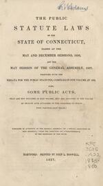 Public acts passed by the General Assembly of the state of Connecticut, 1836-1850