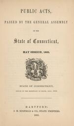 Public acts passed by the General Assembly of the state of Connecticut, 1863-1865