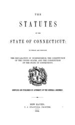 Statutes of the state of Connecticut, 1854