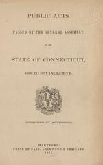 Public acts passed by the General Assembly of the state of Connecticut, 1866-1871