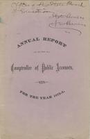 Report of the Comptroller of Public Accounts, to the General Assembly, 1851-1882