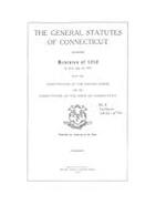 General statutes of Connecticut, revision of 1918, Vol. 3 sections 4822-6726