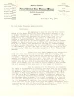 Evangeline W. Andrews letter to the Works Progress Administration, page 1