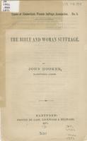 Bible and woman suffrage