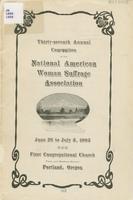 Thirty-seventh annual convention of the National American Woman Suffrage Association