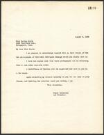 George Godard letter to Marian Doyle, 1923-08-09