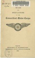 Rules and regulations of the Connecticut Motor Corps