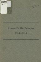Report of the Cromwell War Bureau, giving a summarized account of Cromwell's war activities 1914-1919