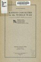 Kansas casualties in the World War, 1917-1919. Supplement no. 1