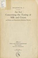 Act concerning the testing of milk and cream