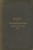 Index to general & special orders, Adjutant-general's office, state of Connecticut