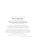 Three Stories Guest House Honorees