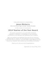 Vocational Teacher of the Year Awards