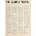 Monthly record, 1906-12