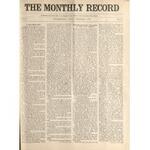 Monthly record, 1907-09