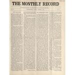 Monthly record, 1908-10