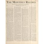 Monthly record, 1909-08