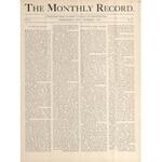 Monthly record, 1909-09