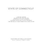 Auditors’ Report Board Of Trustees for the Connecticut State University, Eastern Connecticut State University, for the fiscal years ended June 30, 1998 and 1999