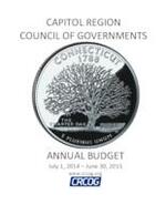 Capitol Region Council of Governments Annual Budget, July 1, 2014 - June 30, 2015