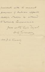 D.C. Gilman to Sara T. Kinney, July 30, 1890
