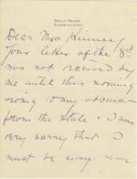 George P. McLean to Sara T. Kinney, November 13, 1901