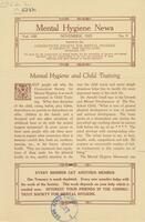 Mental hygiene news, November 1929