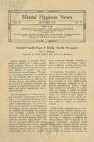 Mental hygiene news, October 1931