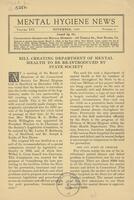 Mental hygiene news, November 1938