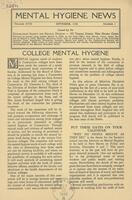 Mental hygiene news, September 1940