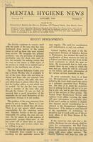 Mental hygiene news, January 1944