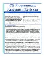 CE programmatic agreement revisions [fact sheet] ; programmatic agreement between the Federal Highway Administration and the Connecticut Department of Transportation for processing of categorical exclusions
