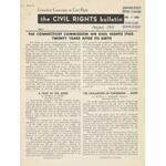civil rights bulletin, 1963-08