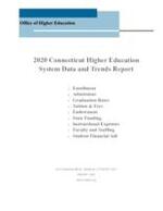 Connecticut higher education system data and trends report