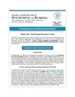 The Department of Banking news bulletin. #3057. 2022: Sept. 23.