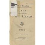 Laws concerning motor vehicles, 1909
