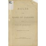 Rules of the Board of Pardons for the state of Connecticut