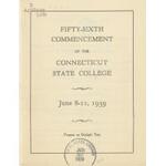Annual commencement of the Connecticut State College, 56th (1939)