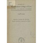 Catalog and list of students, Hartford College of Law, 1938/1939