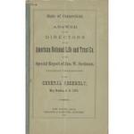 Answer of the directors of the American National Life and Trust Co. to the special report of Jno. W. Stedman, insurance commissioner, to the General Assembly, May session, A.D. 1875