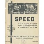Speed - as a factor in motor vehicle accidents caused in Connecticut - 1936