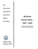 Heirloom tomato trials, 2007-2009